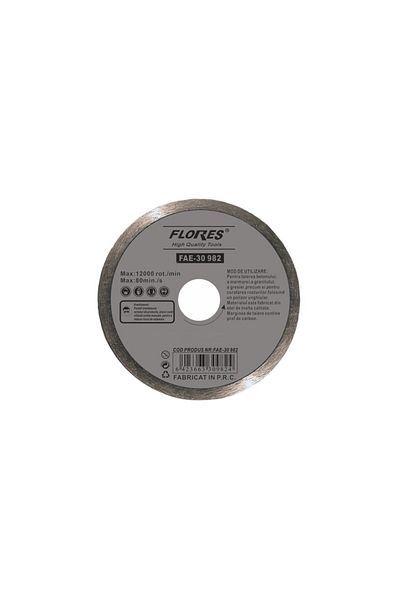 flores Continuous laser diamond blade, 125 mm