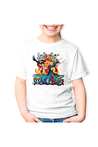 OEM Παιδικό μπλουζάκι One Piece Thousand Storm με ψάθινο καπέλο και κουκούλα