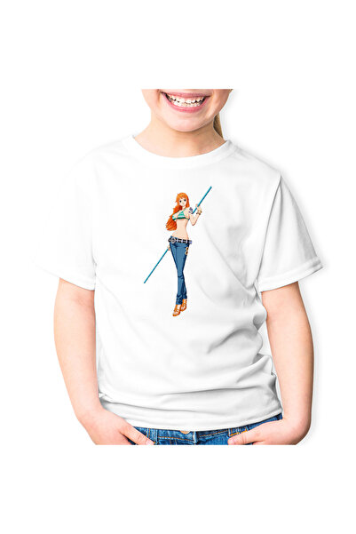 OEM Παιδικό μπλουζάκι One Piece Nami Pirate Anime Bad Girl