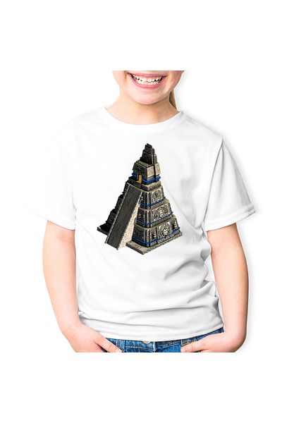 OEM Tricou copii Age of Empires The Conqueror Maya Aztec Piramida