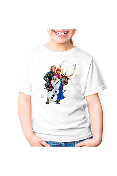 OEM Tricou copii Elsa Frozen Anna Olaf Hans