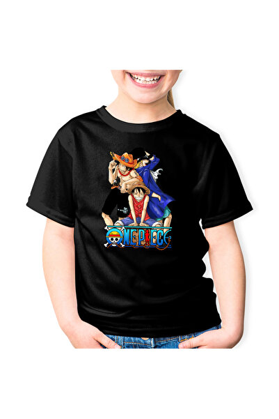 OEM Παιδικό T-shirt One Piece Luffy Portgas Sabo Friends Gang