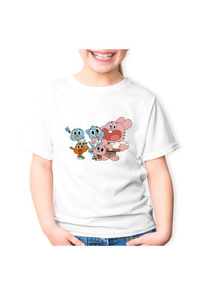 OEM Tricou copii Lumea lui Gumball Familie Animatie