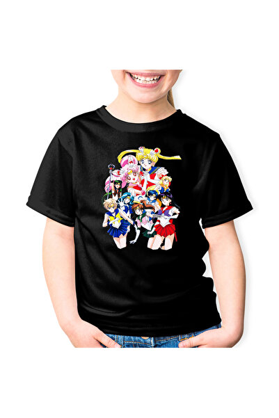 OEM Tricou copii Sailor Moon Toata Echipa Naoko Takeuchi Anime