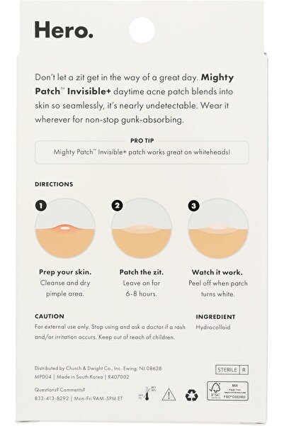 hero cosmetics مايتي باتش هيرو كوزماتيكس، غير مرئية+، 39 رقعة