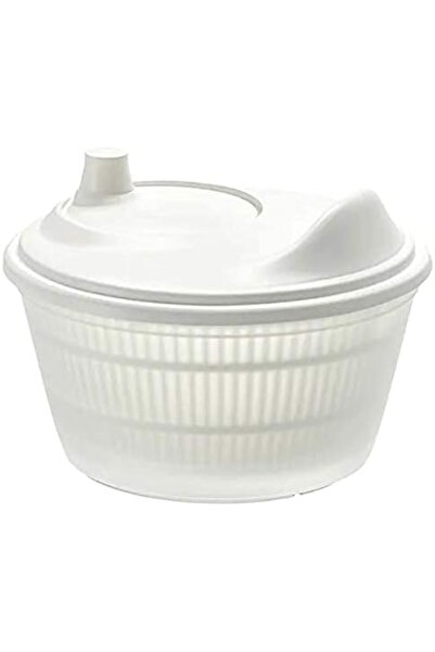 IKEA Salad Spinner with TSS Cotton Balls - White