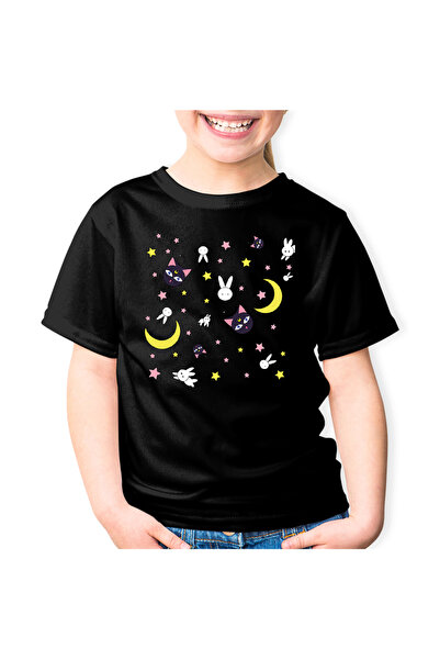 OEM Tricou copii Sailor Moon Luna Iepuras Stele
