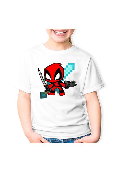 OEM Tricou copii Deadpool Baby Minecraft Chibi
