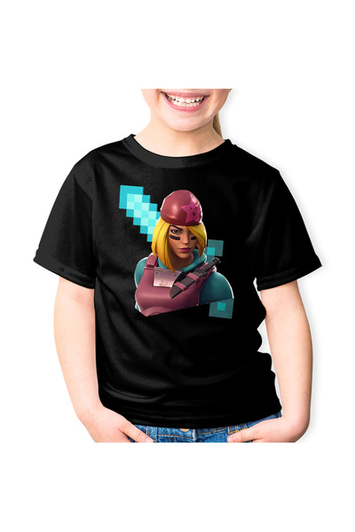 OEM Tricou copii Skully Fortnite Minecraft Diamond Sword