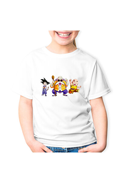 OEM Tricou copii Dragon Ball Z Son Goku Master Roshi Krillin Anime