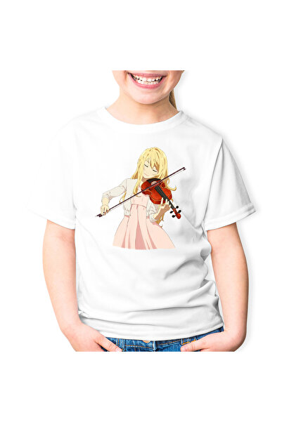 OEM Tricou copii Your Lie in April Kaori Vioara Iubire Anime