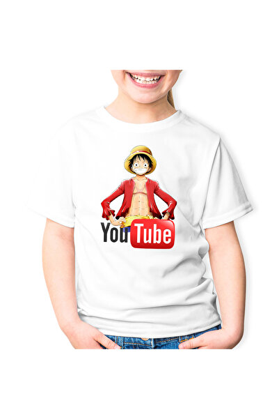 OEM Παιδικό μπλουζάκι One Piece Luffy Youtuber Youtube Creator