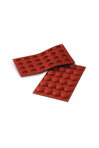 silikomart Semi-spherical silicone mold, Hemisphere Sf009, 24 cavities