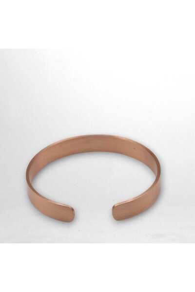 yns bakırcılık Bakır El Yapımı Doğal Bakır Bileklik, Ayetel Kürsi Nal-ı Şerifli Koruyucu Enerji Bilekliği (unisex)
