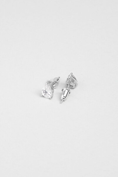 So CHIC... Damla Kesim 7 Mm 18 Ayar Sarı Altın Kaplama Tektaş Gümüş Küpe