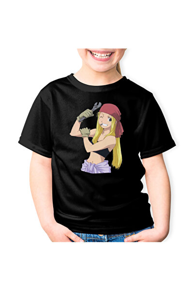 OEM Tricou copii Fullmetal Alchemist Winry Rockbell Mecanic Auto