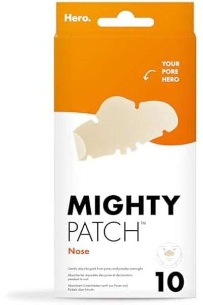 hero cosmetics هيرو - مايتي باتش للأنف - خاص بالأنف - يمتص الشوائب من المسام والبثور في غضون 6 إلى 8 ساعات