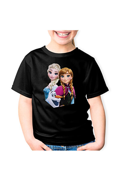 OEM Παιδικό μπλουζάκι Disney Elsa Frozen Anna Olaf Sisters