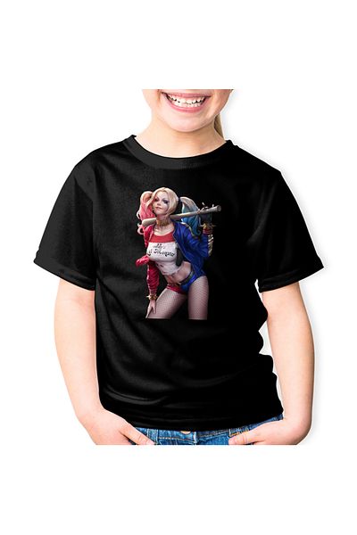 OEM Tricou copii Joker Harley Quinn Vaduva Neagra