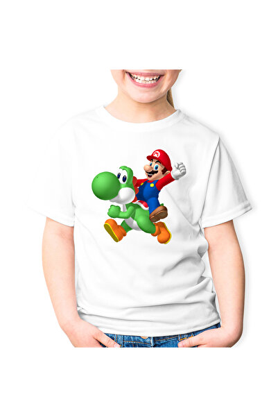 OEM Tricou copii Mario Yoshi Super Game Hero