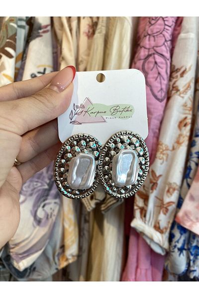 karpuzbutiks Silver Vip Earrings 2