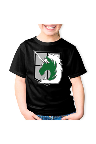 OEM Tricou copii Attack on Titan Military Police Crest Anime