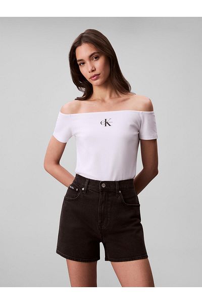 Calvin Klein MONOGRAM OFF SHOULDER STRETCH CO