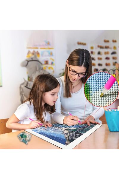 EleganTShoP 5D Yapışan Boncuk Goblen Mozaik Tablo Pano 40 x 50 cm 73932