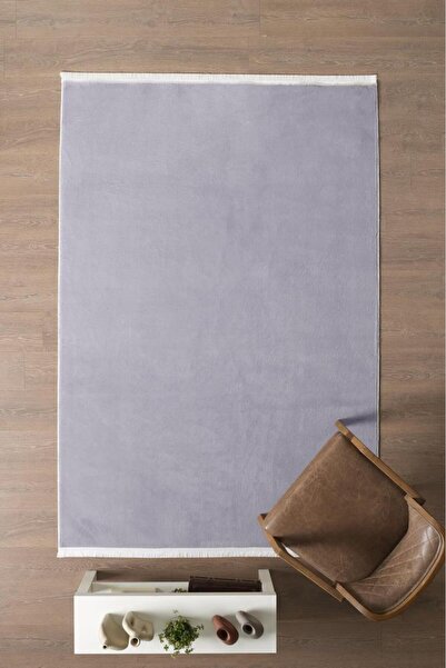 Red Halı Kolay Temizlenebilir Yıkanabilir Açık Gri Tavşan Tüyü Halı Salon Otu...