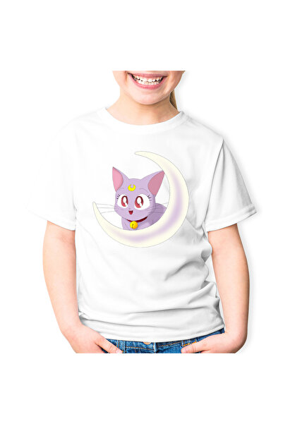 OEM Детска тениска Sailor Moon Luna с любов към Свети Валентин