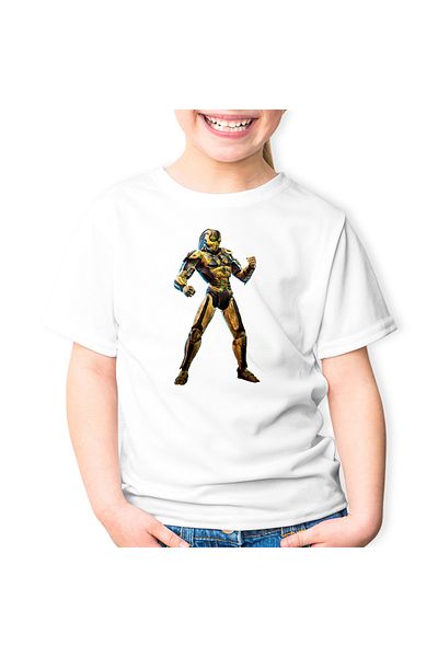 OEM Tricou copii Mortal Kombat Cyrax SuperHero Armagedon Gold