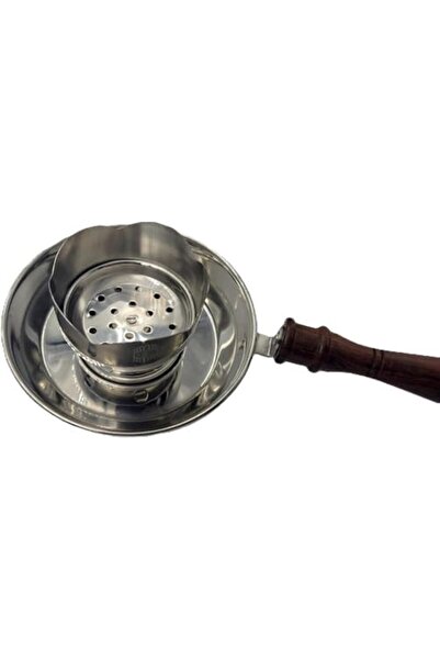 Ajmal Premium Deulex Lahab Incense Burner/Madkhan with Wooden Handle, Anti-Slip Base