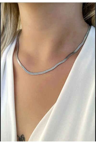 demirosa Crushed Italian Chain Necklace and Bracelet