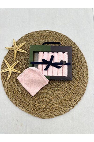 Caramell Desenli Penye Bebek Ağız Mendili 7'li