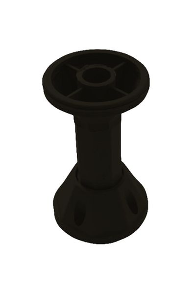 flores Furniture leg Collar, black, 100 mm, 4 pcs / set