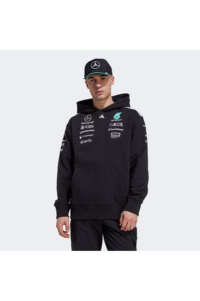 adidas Mer Tm Hood M Ανδρικά casual φούτερ JW5385 Μαύρο