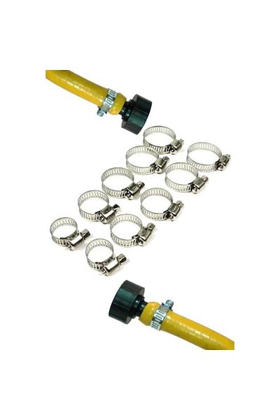 OlsaAlsam Tower 10 Piece Hose Clamp Set with Gun