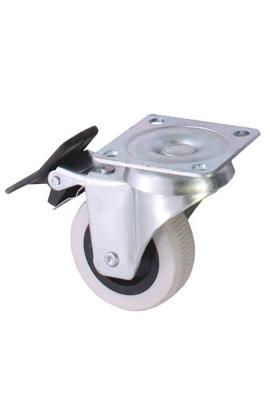 flores Furniture wheel, with bearing and brake, 50 mm x 20 mm