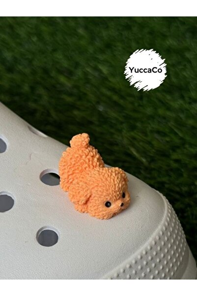 Crocs Poodle Terlik 3D Terlik Süsü/Üç Boyutlu Poddle Köpek Terlik Charmı/Köpekli Jibbitz
