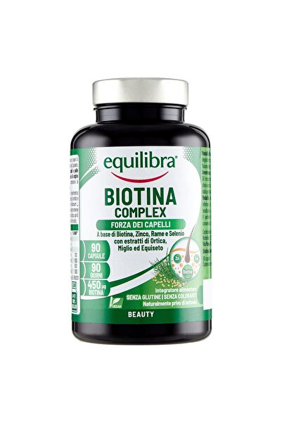 Equilibra Biotina Complex Pentru Păr, Piele și Unghii Puternice, 90 Comprimate