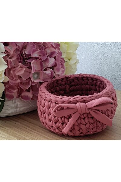 örgüdelisi PENYE İP DEKORATİF SEPET DÜZENLEYİCİ SEPET ÇOK AMAÇLI SEPET