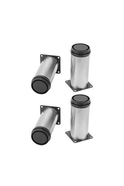 flores Stainless steel bed leg, Ø 60 mm x 15 cm, 4 pcs / set