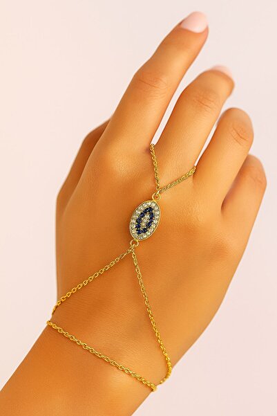 X-Lady Accessories Altın Renk Mekik Göz Çelik Şahmeran - 3561