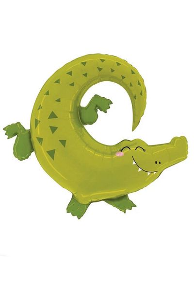 Çemrek Süs Parti Cute Crocodile Foil Balloon 85 cm