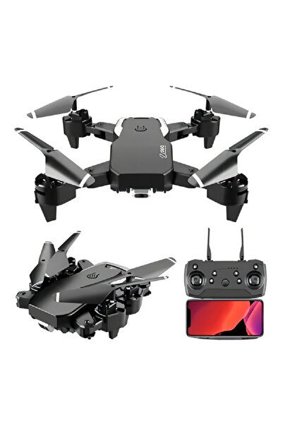 GÜMRÜK BEY QC08 Katlanabilir 360° Dönebilen Led Işıklı 4K Kameralı FPV Drone Kumandalı RC Quadcopter