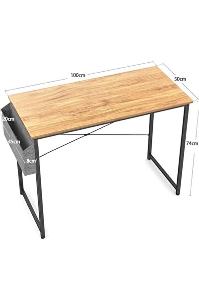 AGD Computer Desk 100cm Home Office Study Writing Table Modern Simple Style Laptop Table with Storag