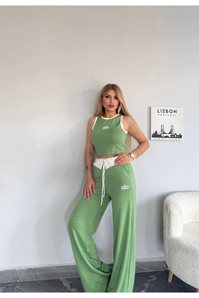 bonibon butikk Women's Quality Luxury Clothing Modal Fabric Flexible Lycra Wide Leg Suit