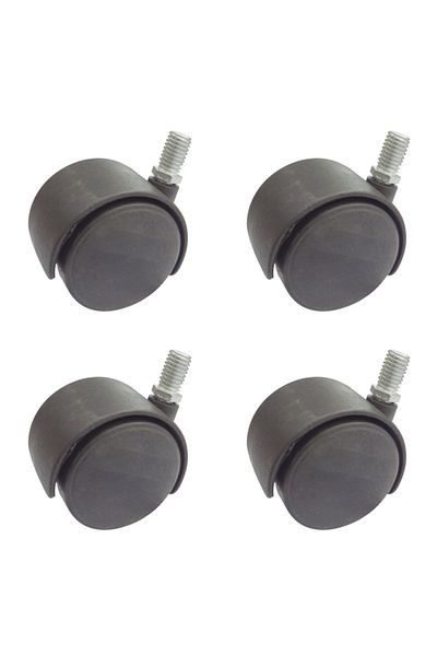 flores Plastic caster wheel with screw, 40 mm, 4 pcs / set