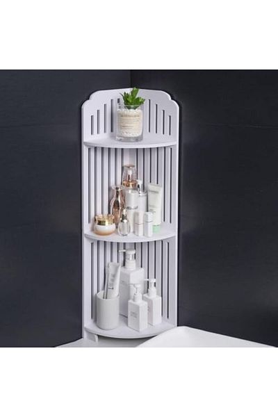 Generic Ffd Corner Shelf Bathroom Storage Organizer | Waterproof Freestanding Bathroom Corner Stand For