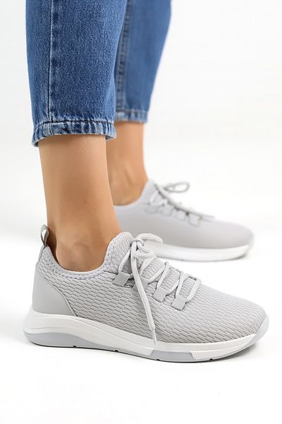 Encool Gray Mesh Detailed Sneaker Shoes Casual - with Color Options